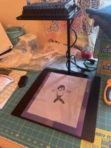 Creating a stencil using the UV light