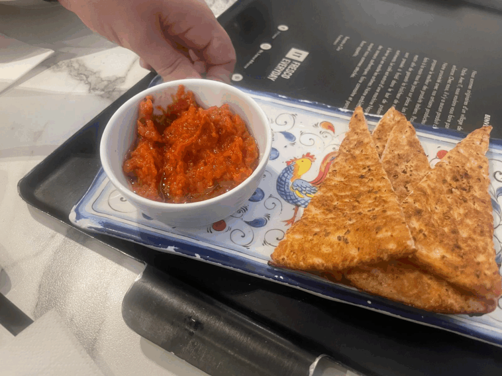 tomato tapenade, bread