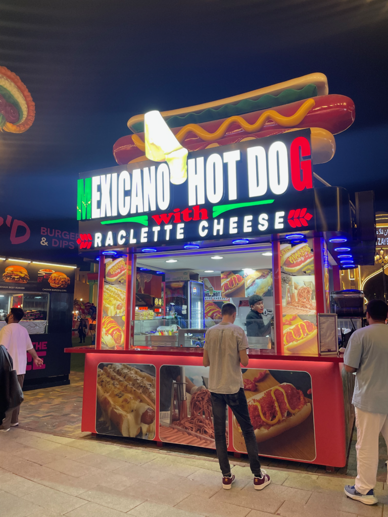 Mexicano Hot Dog with Raclette Cheese
